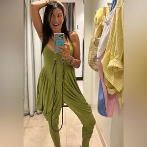 AKIRA Asymmetrical Olive Dress